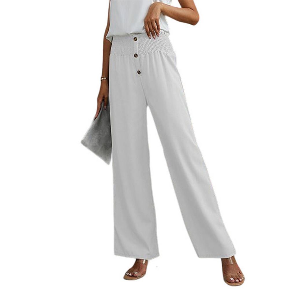 UDEAR White Smocked Waist Pants Size XL